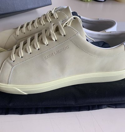 Ysl Andy Low Nabuck Sneakers Yellow Brand New