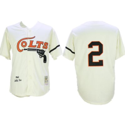 Houston Colts Nellie Fox Cream 1964 Throwback Jersey