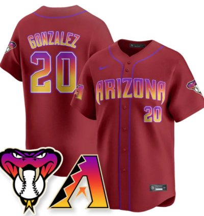 Luis Gonzalez Jersey 20 Arizona Diamondbacks 2025 City Connect Concept Stitched Red