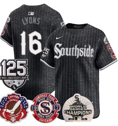 Ted Lyons Jersey 16 Chicago White Sox 125th Anniversary World Series Champions City Connect