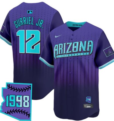 Lourdes Gurriel Jr Jersey 12 Arizona Diamondbacks 2025 City Connect Vapor Premier Limited Stitched
