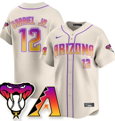 Lourdes Gurriel Jr Jersey 12 Arizona Diamondbacks 2025 City Connect Concept Stitched Cream