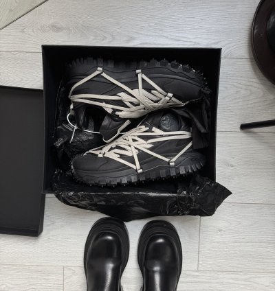 Rick Owens X Moncler Trailgrip Megalace Black