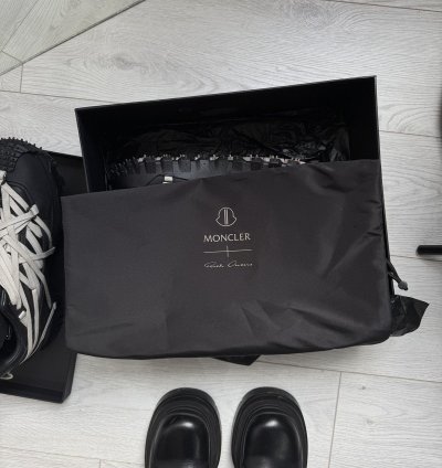 Rick Owens X Moncler Trailgrip Megalace Black