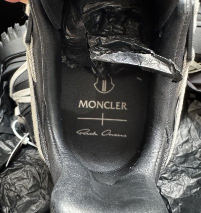 Rick Owens X Moncler Trailgrip Megalace Black