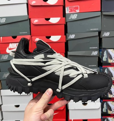 Rick Owens X Moncler Trailgrip Megalace Black