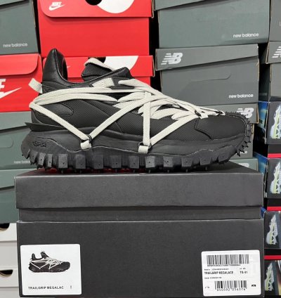 Rick Owens X Moncler Trailgrip Megalace Black