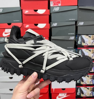 Rick Owens X Moncler Trailgrip Megalace Black