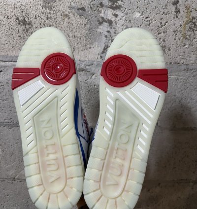 new Louis Vuitton Fw20 Lv Trainer Red White Blue