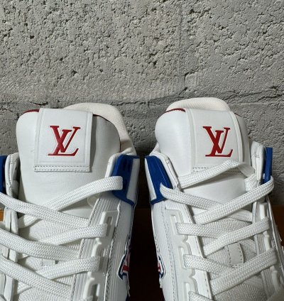 new Louis Vuitton Fw20 Lv Trainer Red White Blue