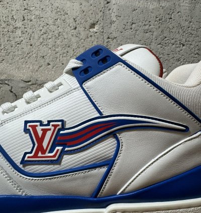 new Louis Vuitton Fw20 Lv Trainer Red White Blue