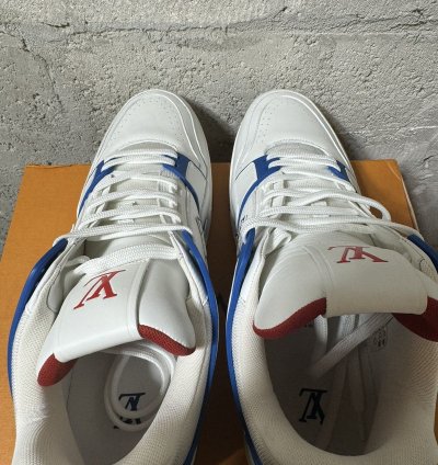 new Louis Vuitton Fw20 Lv Trainer Red White Blue