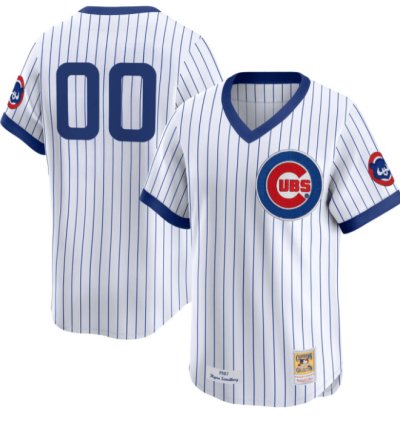 Custom Chicago Cubs Jersey Name And Number Pinstripe All Stitched