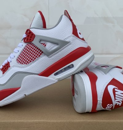Nike Sb X Jordan 4 Varsity White Fire Red