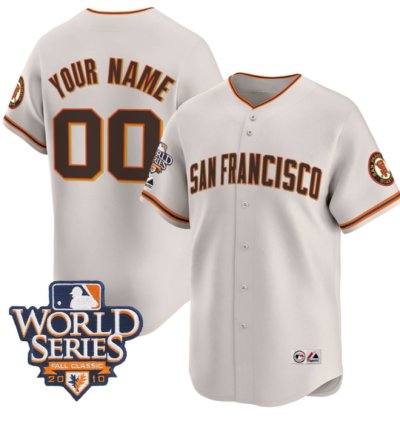 Custom San Francisco Giants Jersey Name And Number Cream All Stitched
