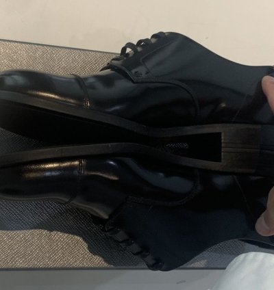 new Prada Lace-up Derby Shoes Black