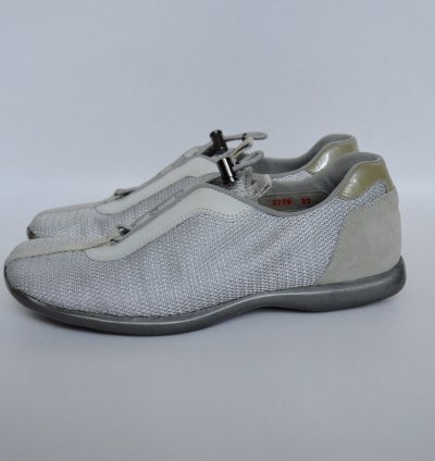 1999 Gray Bunjee Lace Sneakers