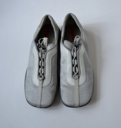 1999 Gray Bunjee Lace Sneakers