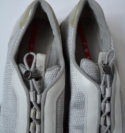 1999 Gray Bunjee Lace Sneakers