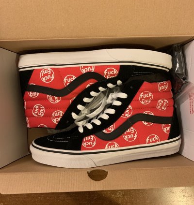 2014 Supreme Vans Sk8 Hi Fuck Em