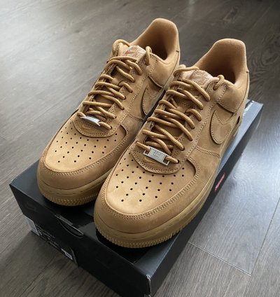 2021 Nike Supreme Wheat Air Force 1 Sz 8