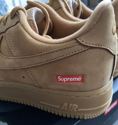 2021 Nike Supreme Wheat Air Force 1 Sz 8