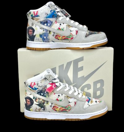2023 Supreme Nike Sb Dunk Hi Rammellzee Cream 9 5