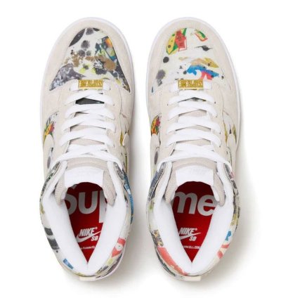 2023 Supreme Nike Sb Dunk Hi Rammellzee Cream 9 5