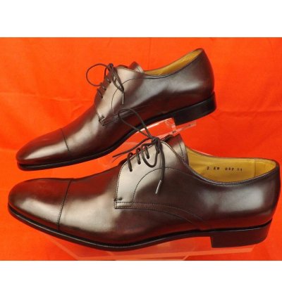 2eb032 Burgundy Burnished Leather Classic Oxfords 11 Us 12