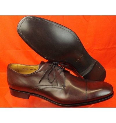 2eb032 Burgundy Burnished Leather Classic Oxfords 11 Us 12