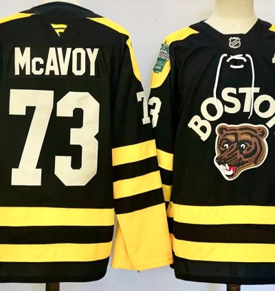 Mens Charlie Mcavoy Jersey 73 Boston Bruins 2023 Winter Classic Stitched