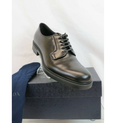 2eb170 Black Leather Lettering Logo Lace Up Oxfords 11 Us