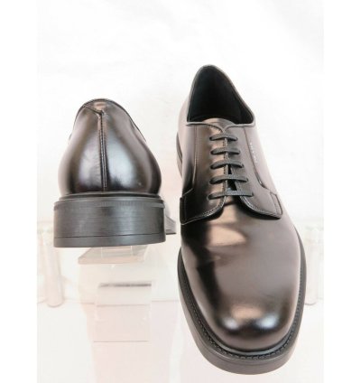 2eb170 Black Leather Lettering Logo Lace Up Oxfords 11 Us
