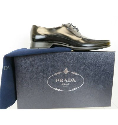 2ec124 Black Polished Leather Pointed Toe Logo Oxfords 12
