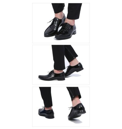 2ec124 Dark Navy Blue Polished Leather Logo Oxfords 10