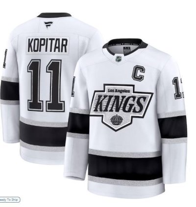 Mens Anze Kopitar Jersey 11 Los Angeles Kings White All Stitched