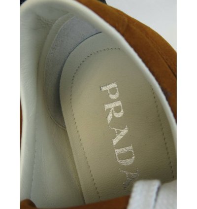 2eg286 Camel Suede Stripe Logo Low Sneakers 12 Us 13 Italy