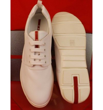 4e3055 White Bianco Canvas Lace Up Logo Sneakers 11