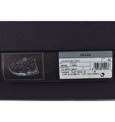 4e3490 Black Leather Suede Mesh Logo Sneakers 9 5 Us 10 5