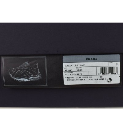 4e3490 Black Leather Suede Mesh Platform Logo Sneakers 9