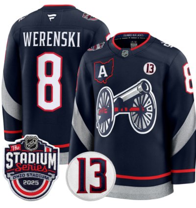 Men Zach Werenski Jersey 8 Columbus Blue Jackets 2025 Stadium Series Stitched