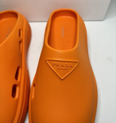 550 Mens Prada Mellow Rubber Slip On Mules