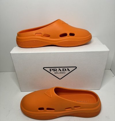550 Mens Prada Mellow Rubber Slip On Mules