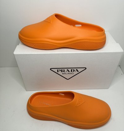 550 Mens Prada Mellow Rubber Slip On Mules
