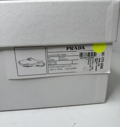 550 Mens Prada Mellow Rubber Slip On Mules