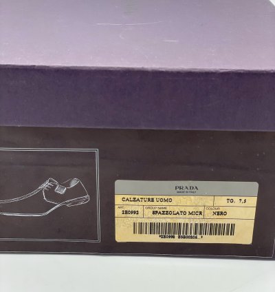 70 Off Prada Black Leather Casual Shoes