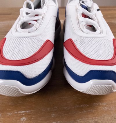765 Prada White Red Blue Cloudbust Sneakers 11 Us 44 Eu