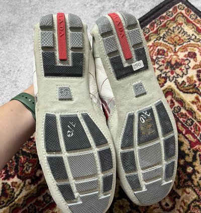 90 Prada Monte Carlo Leather Sneakers Americas Cup Y2k