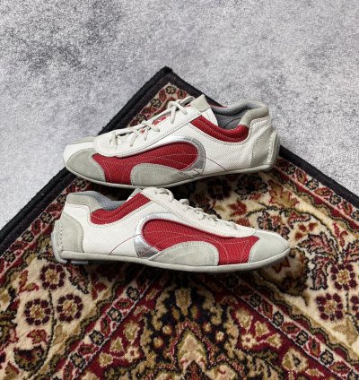 90 Prada Monte Carlo Leather Sneakers Americas Cup Y2k