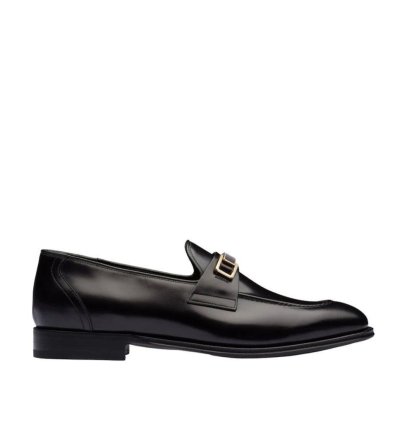 930 Prada Leather Loafers 2db169 Size 11 Prada 12 Us